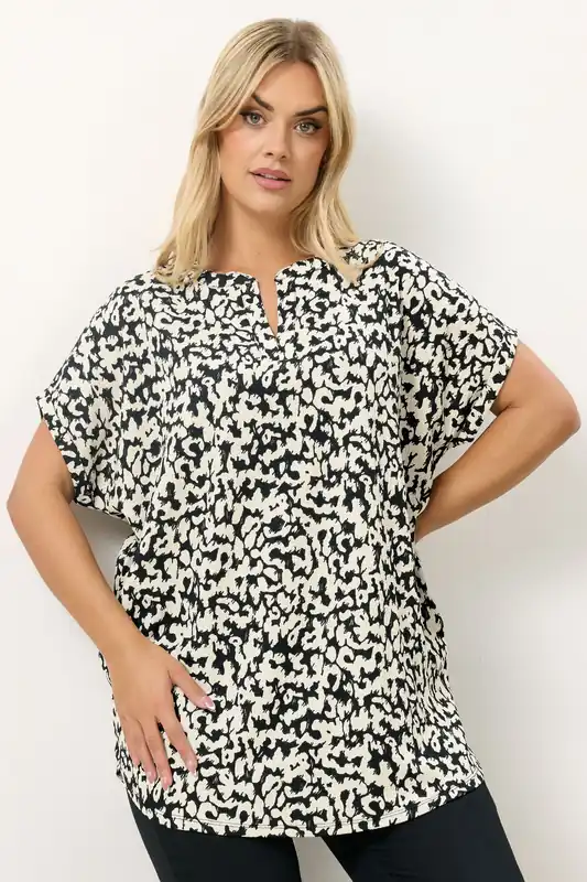 Abstract Notch Neck Top - Yours