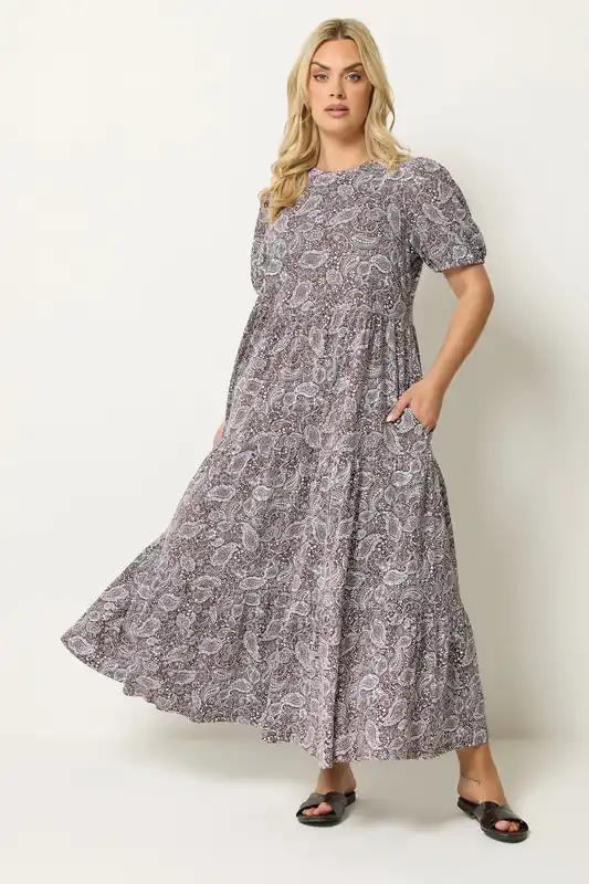 Paisley Tiered Maxi Dress - Yours