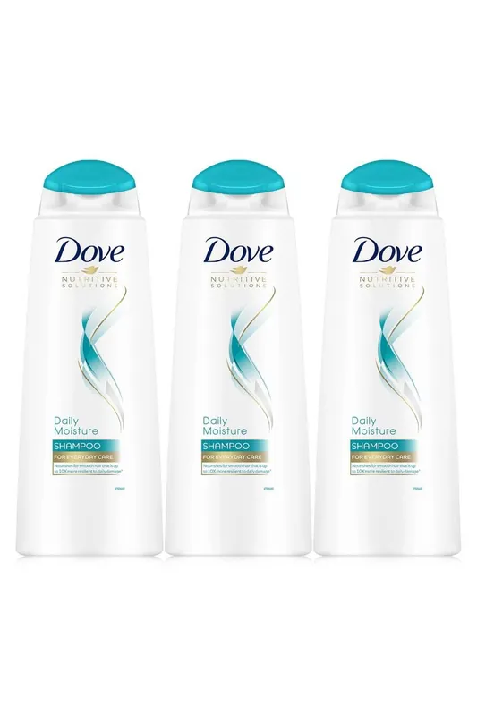 Nutritive Daily Moisture 'Shampoo' For Normal & Dry Hair, 3x400ml - Dove