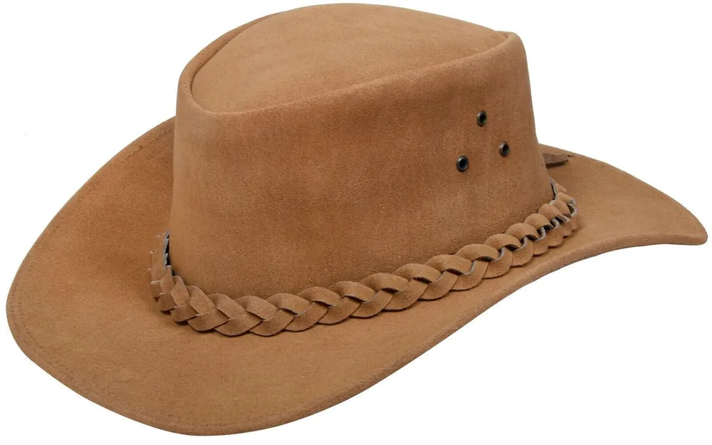 Cowboy Outback Suede Aussie Bush Hat - Infinity Leather