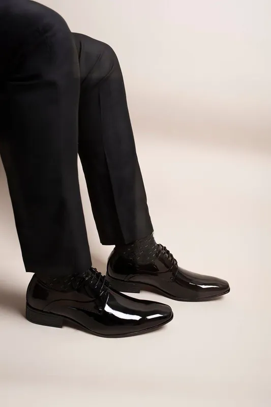 Jaxon Lace Up Derby Formal Dress Work Shoes - IKRUSH