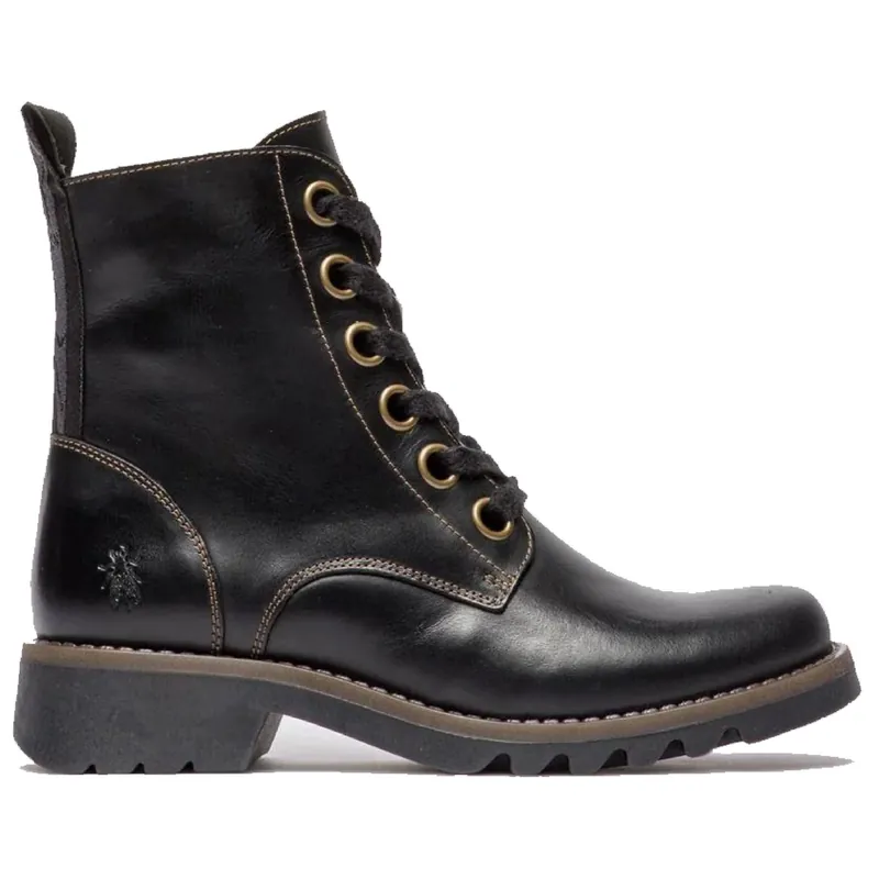 Lace Up Rug Leather Ankle Boots - TruClothing