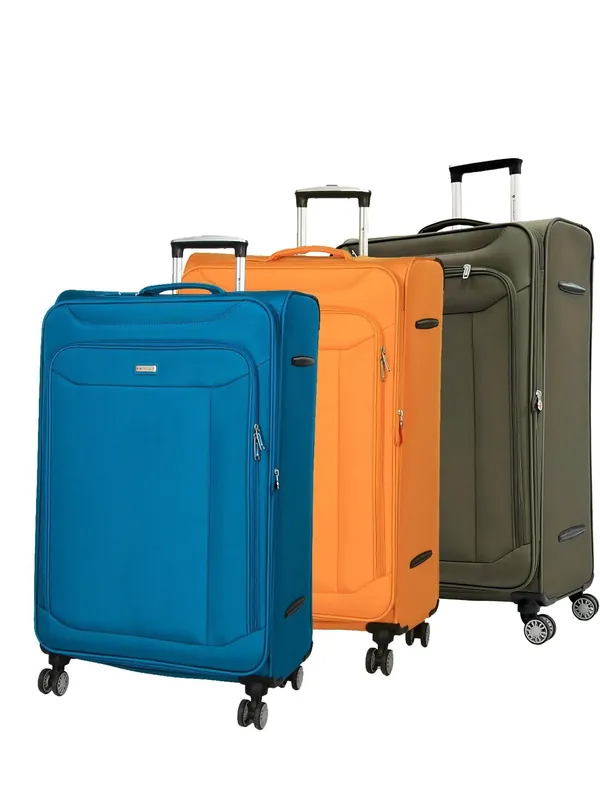 Soft Cabin Suitcase 55 x 40 x 20 cm Nylon 900D Suitable for Easyjet, Ryanair - Infinity Leather