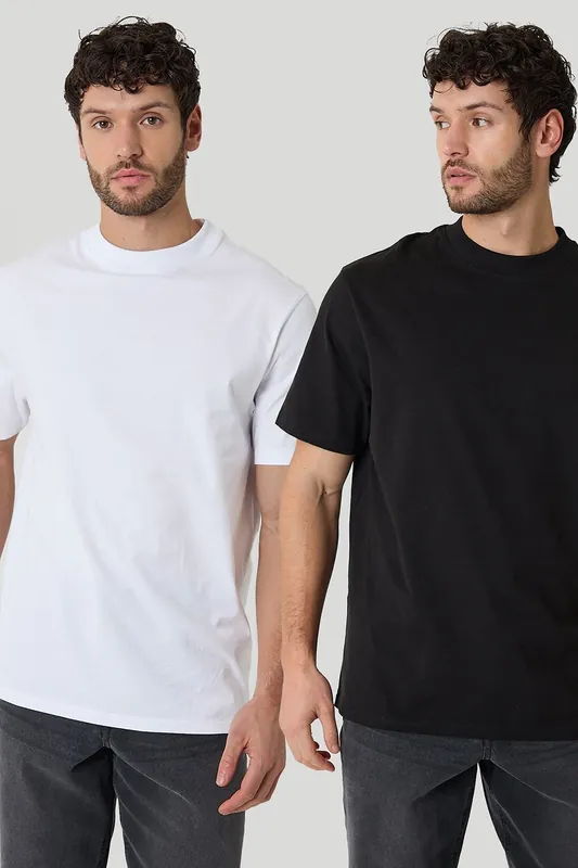 2-Pack Relaxed Fit Cotton T-Shirts