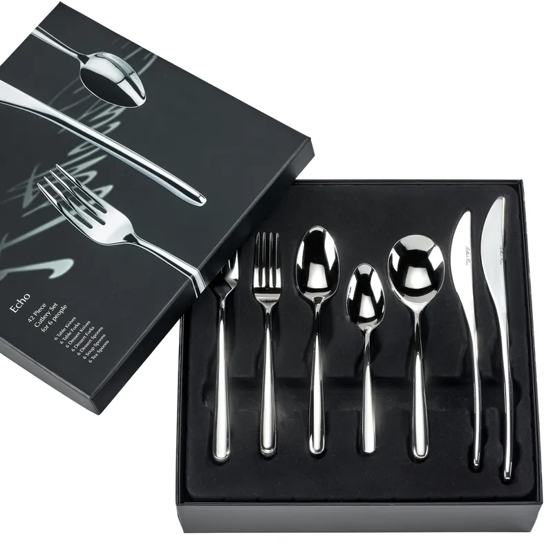 Signature 'Echo' Stainless Steel 42 Piece 6 Person Boxed Cutlery Set - Arthur Price