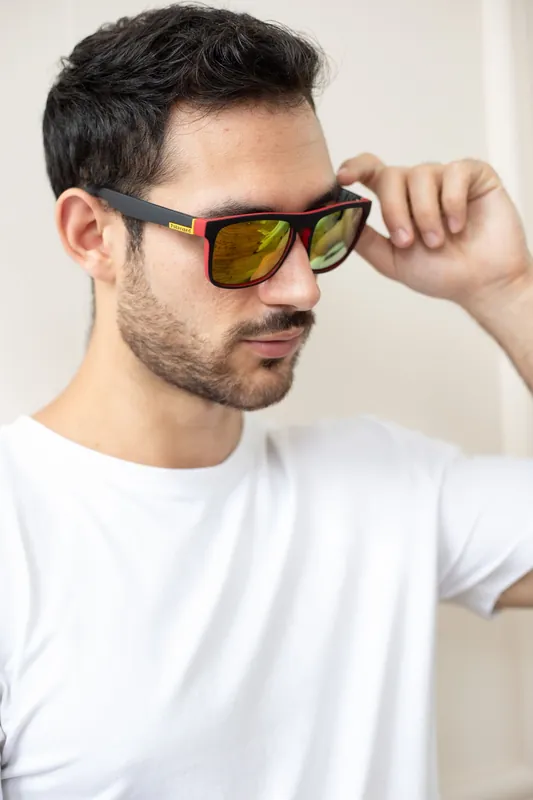 Matte Wayfarer Sunglasses with Case - Polarised