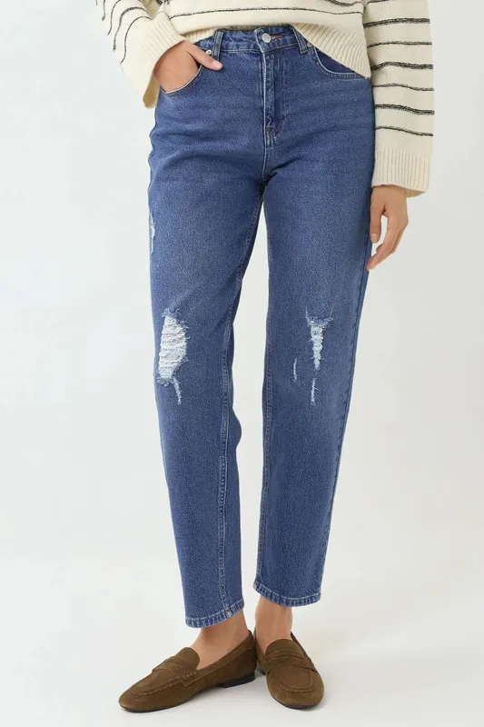 Destroy Detailed Slim fit Jeans - Hiccup