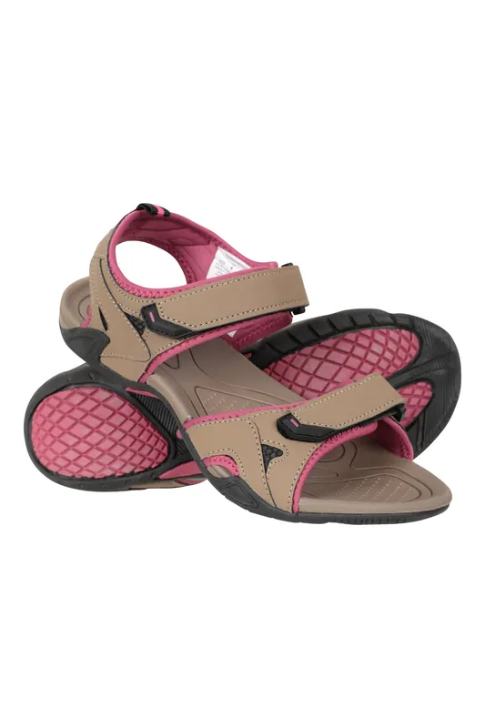 Andros' Hoop and Loop® Fastened Durable Outsole Textile Lined Sandals - Mountain Warehouse