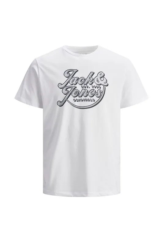 Men's Classic Logo T-Shirt Stretchy & Soft Regular Fit, White