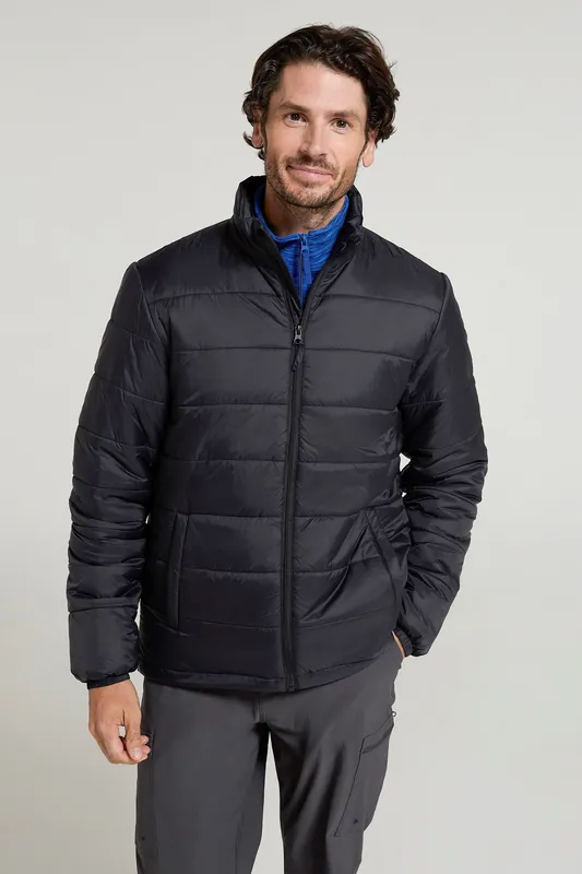 Mountain Essentials' Lightweight Water Resistant Padded Jacket - Mountain Warehouse