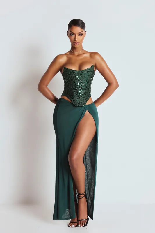 The Esmeralda Two Piece Green - LEMONLUNAR