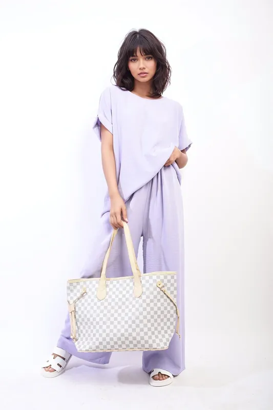 Hailey Oversized Top And Wide Leg Trousers Co-ord Set