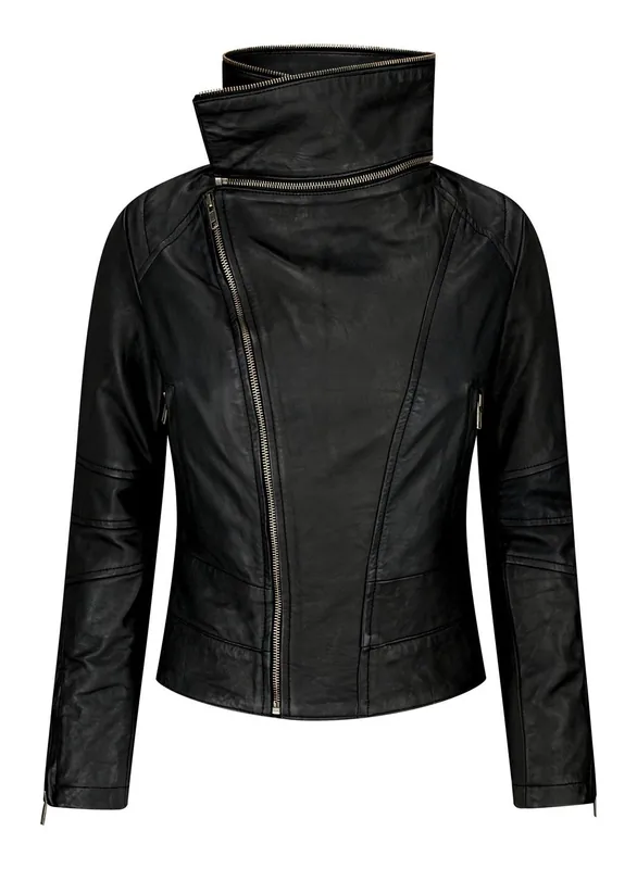 Leather Racing Biker Jacket - TruClothing