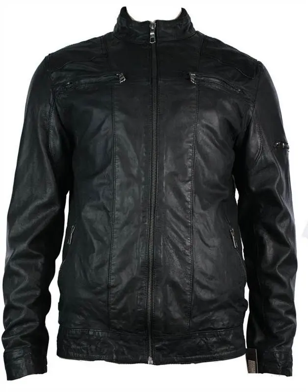 Biker Motorcycle Suede Leather Jacket - TruClothing