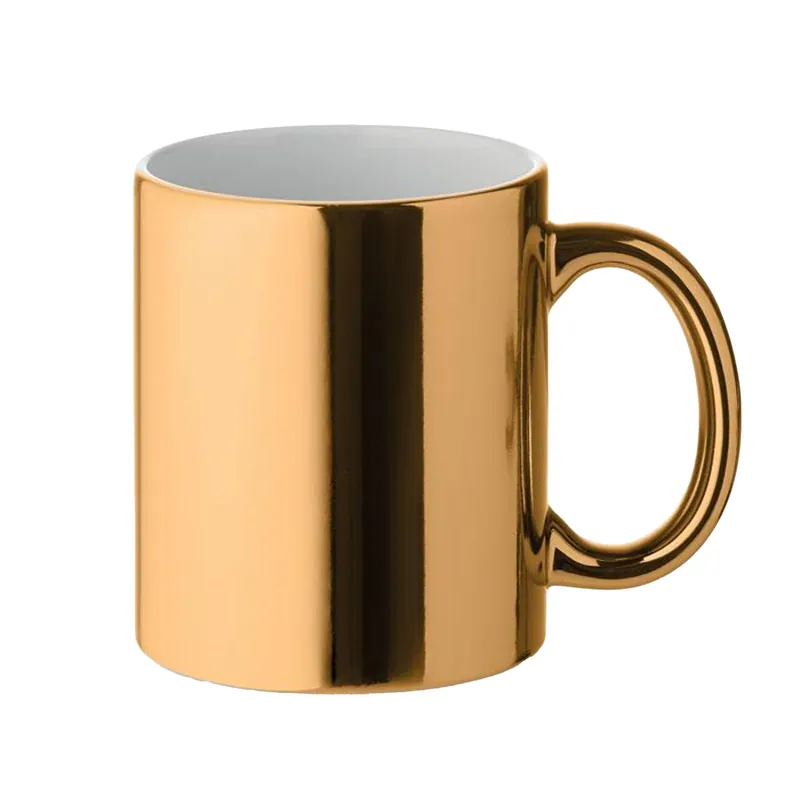Holly Metallic Ceramic 300ml Mug - MidOcean