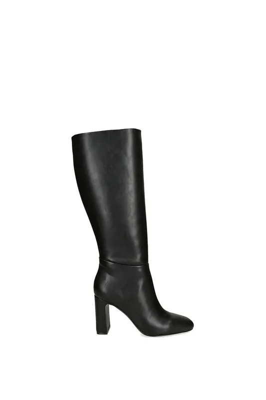 Speedway Black' Leather Boots - STEVE MADDEN