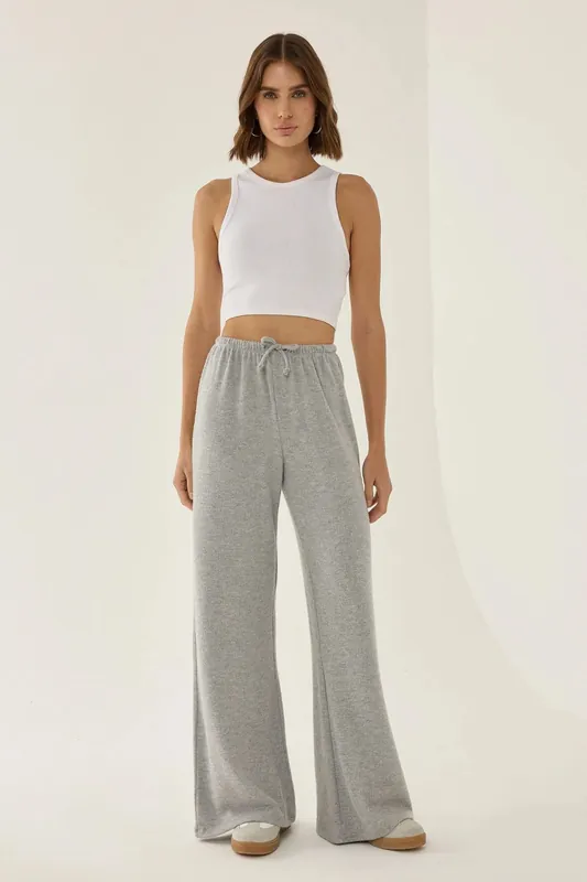 Elastic Waist Long Jersey Pants - Hiccup