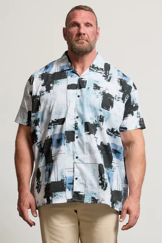 Distressed Revere Collar Shirt - BadRhino