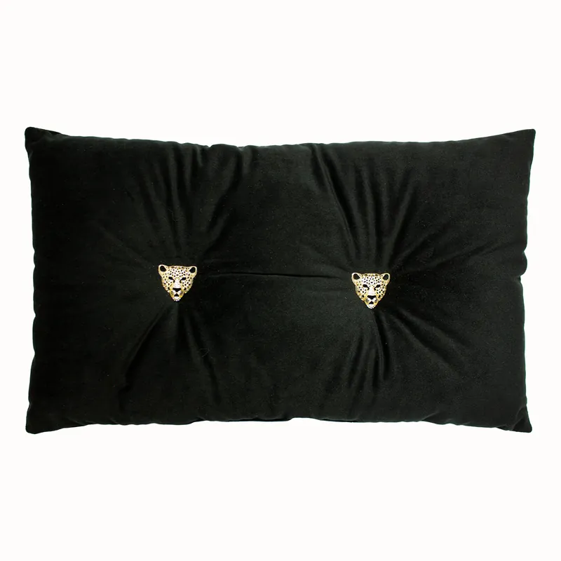 Panther Velvet Ready Filled Cushion - Paoletti