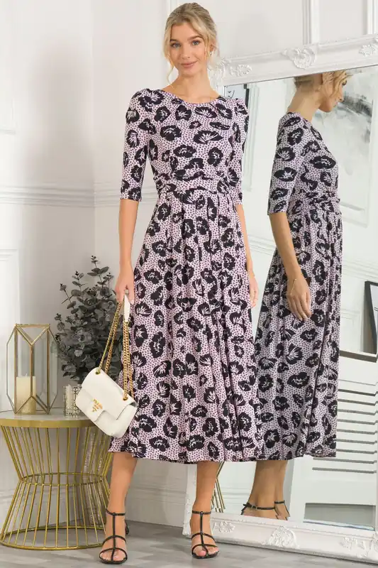 Ozella Jersey Floral Print Maxi Dress - Jolie Moi