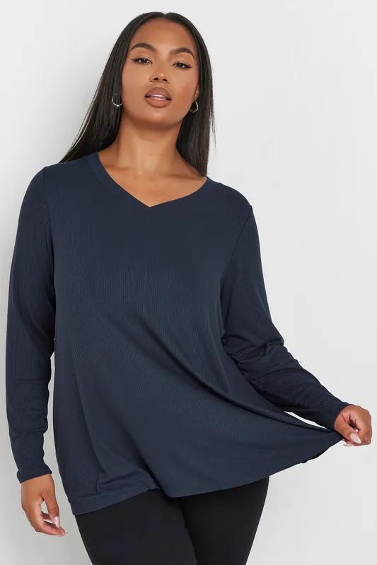 Ribbed Long Sleeve Top - Yours