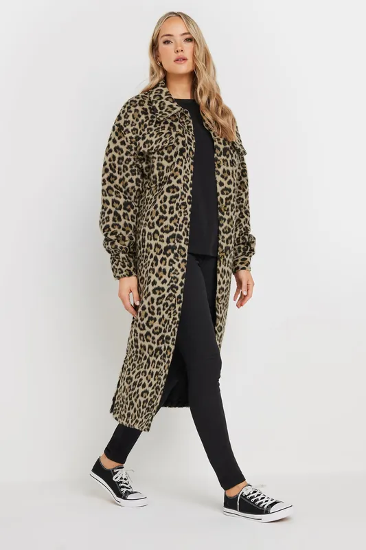 Tall Leopard Print Shacket - Long Tall Sally