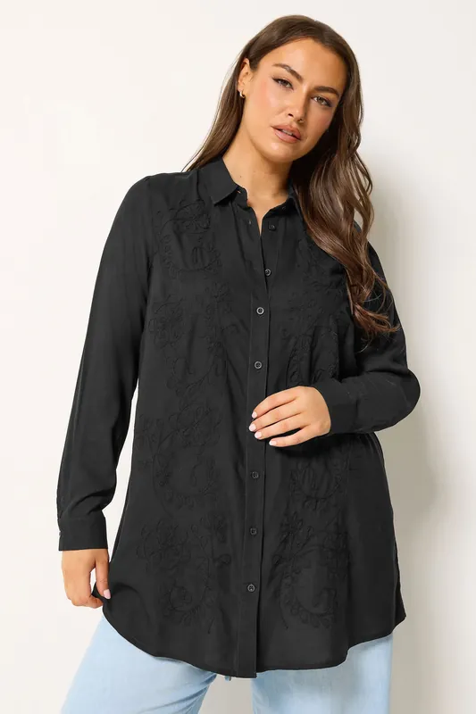Floral Embroidery Shirt - Yours