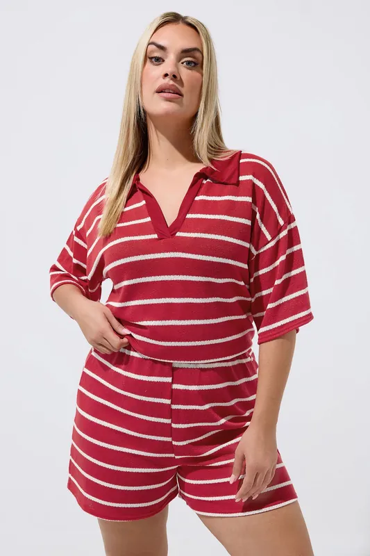 Crochet Stripe Shorts - Yours