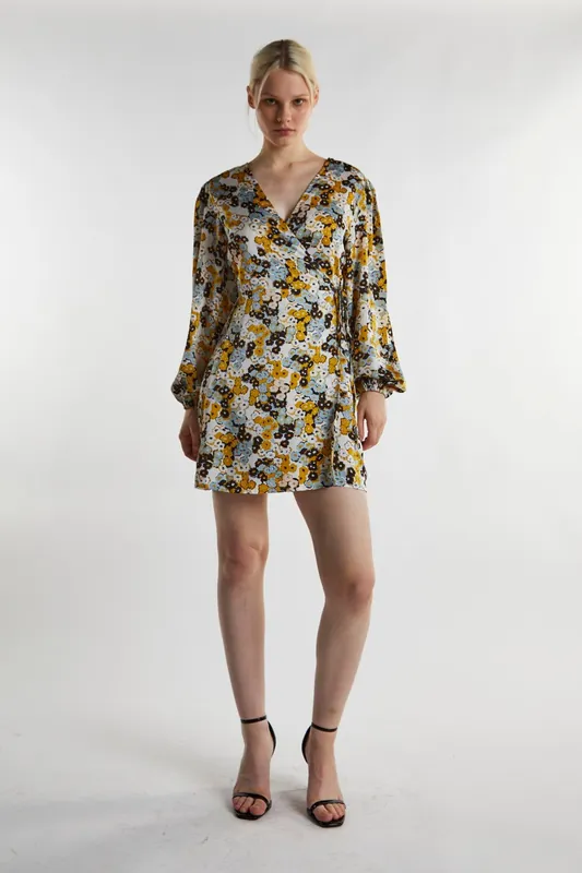 Wrap Mini-Dress