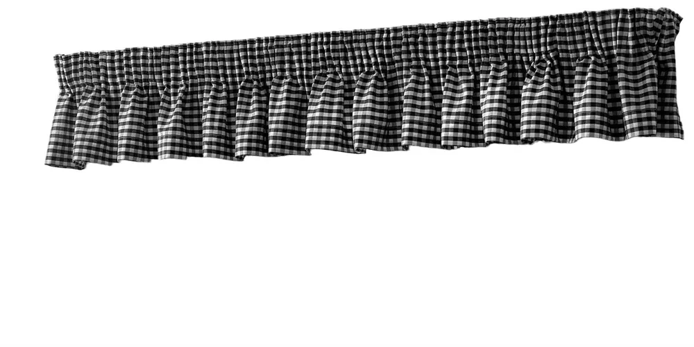 Gingham Black Checked Pelmet - Alan Symonds