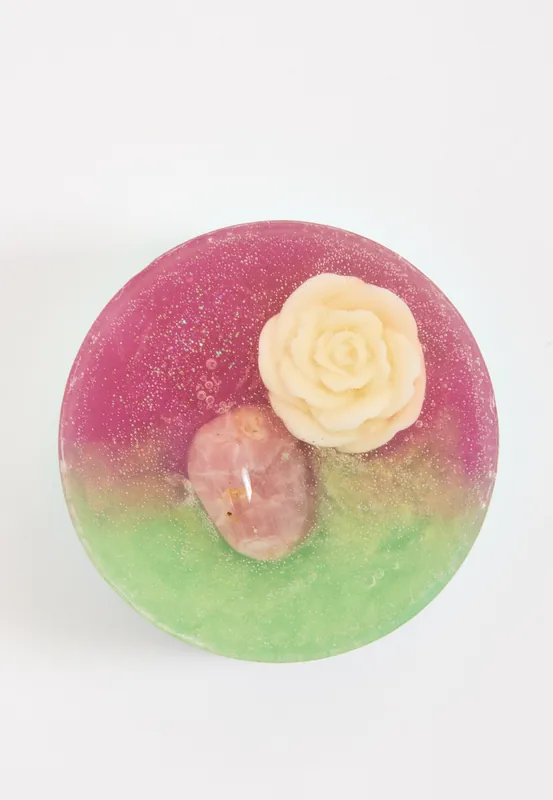 Rose Quartz Semi Precious Stone Soap - Liquorish