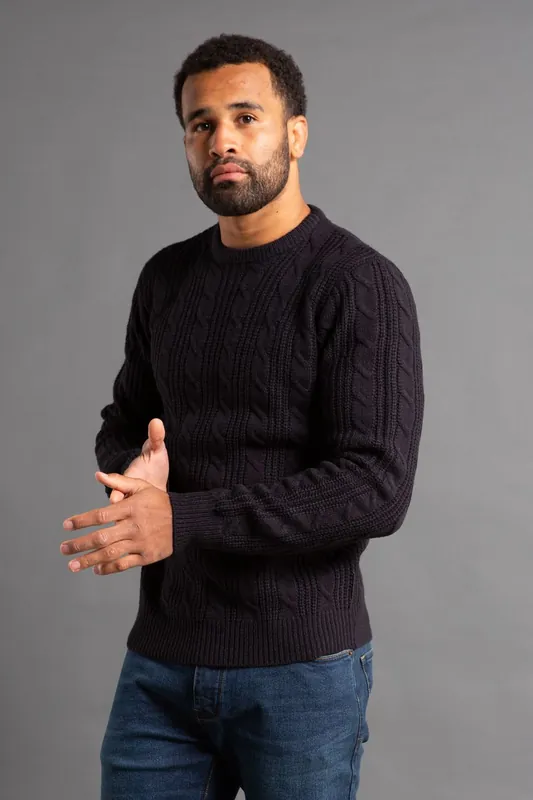 Cable Knit Crew Neck Jumper - French Connection