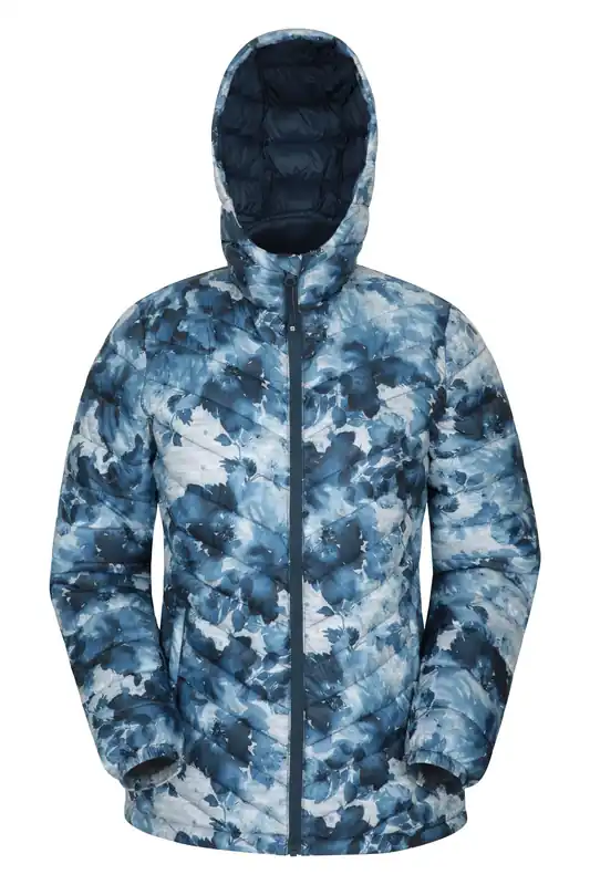 Seasons' Printed Padded Water Resistant Travelling Jacket - Mountain Warehouse