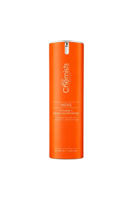 Men's Anti-Ageing Vitamin C Night Moisturiser 50ml for Even Skin Tone and Radiance