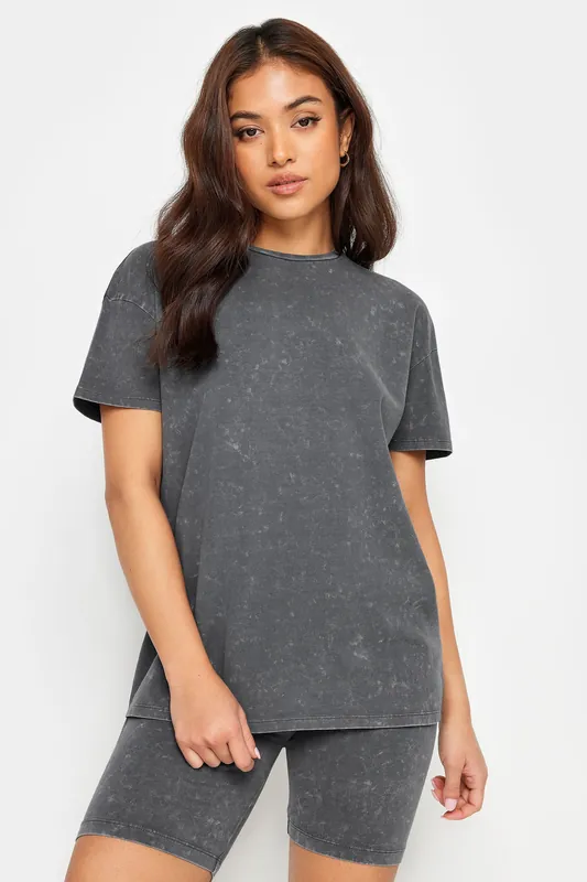 Petite Acid Wash T-Shirt