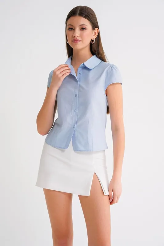 Slim Fit Poplin Shirt - MixRay