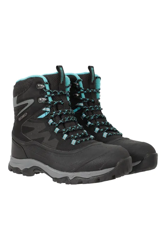 Piste Basher' Waterproof Non Slip Grip Warm Lace Up Winter Snow Boots - Mountain Warehouse