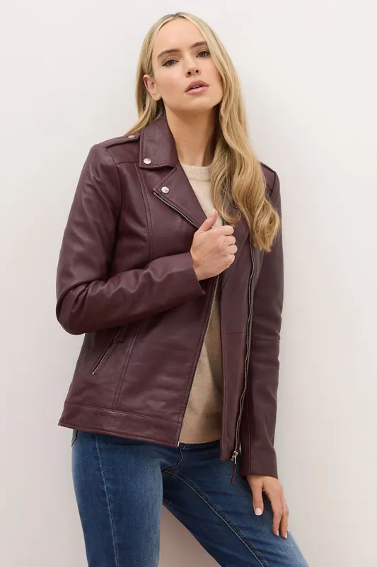 Tall Premium Leather Jacket - Long Tall Sally