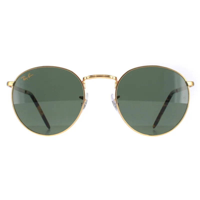 Round Gold Green RB3637 New Round - Ray-Ban
