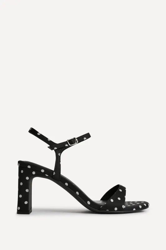 Charisma Polka Dot Heeled Sandals - Linzi