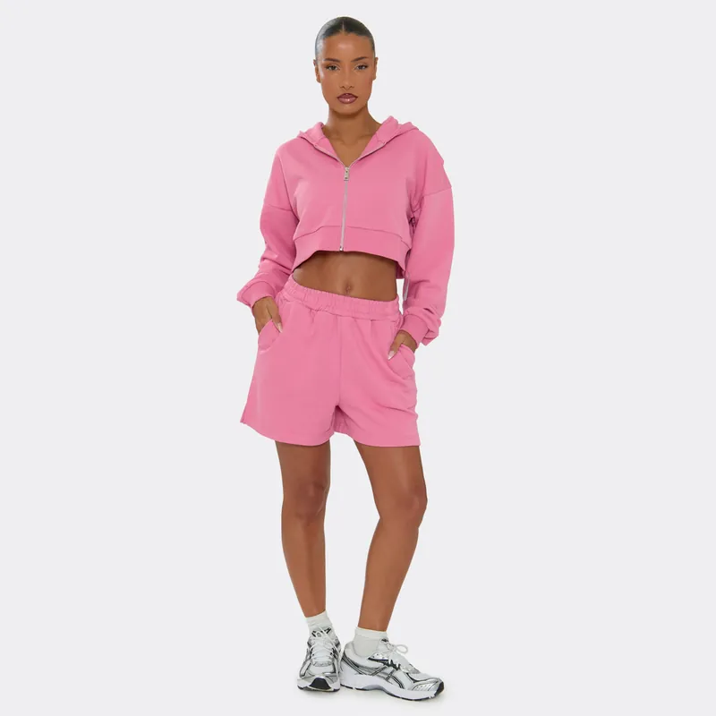 Split Leg Low Rise Sweat Shorts - EGO