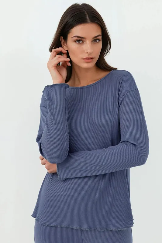 High Waist Long Sleeve Pajama Set - Hiccup