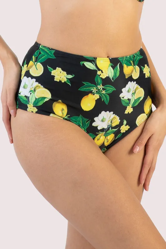 Claudette Lemons High Waisted Bottom - Bettie Page Lingerie