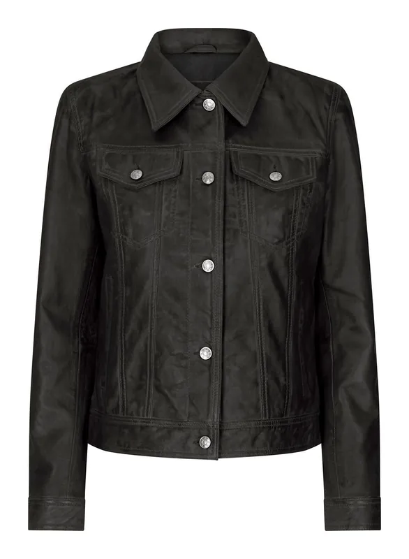 Vintage Jeans Jacket Leather Biker Grease - TruClothing