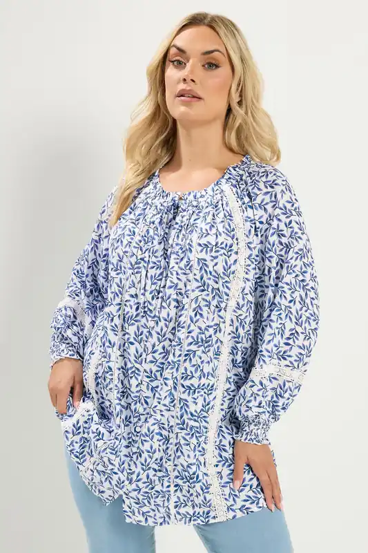 Leaf Pintuck Blouse - Yours
