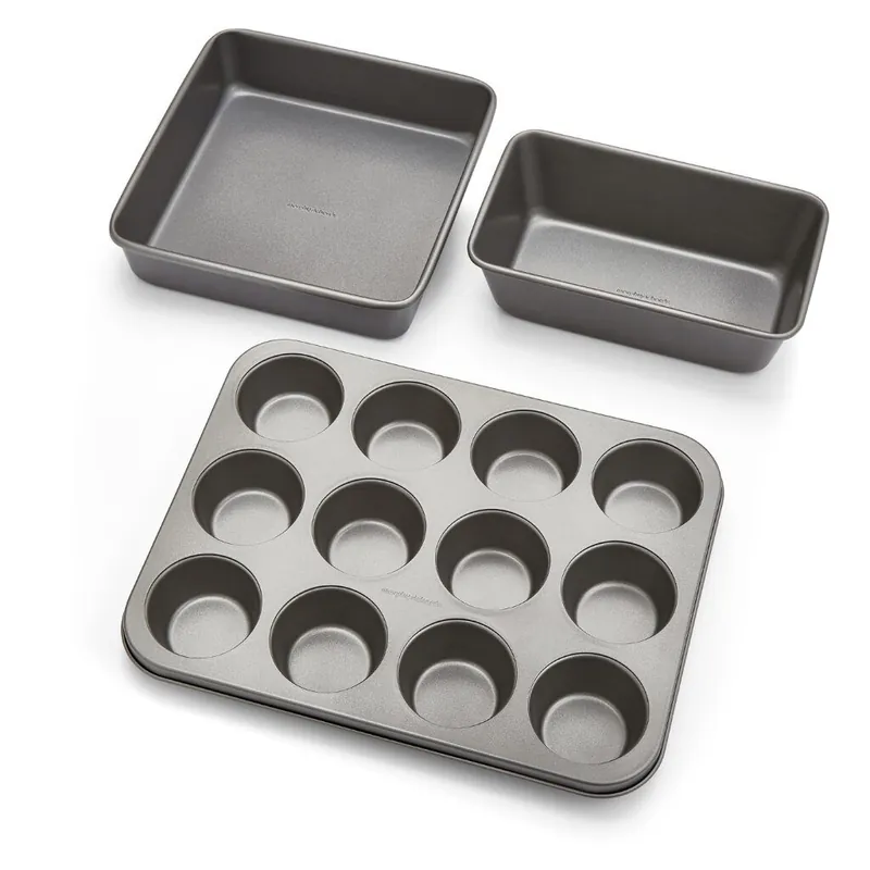 Muffin Tin, Square Cake Tin and 2lb Loaf Tin - Morphy Richards