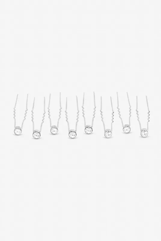 Silver Plated Crystal Pins - Jon Richard
