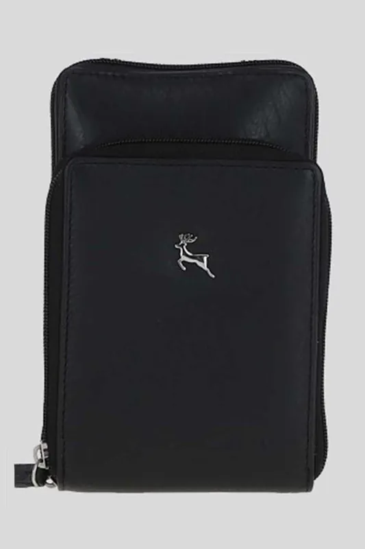 'Aphrodite' Real Leather Crossbody Smart Phone Bag - Ashwood Leather