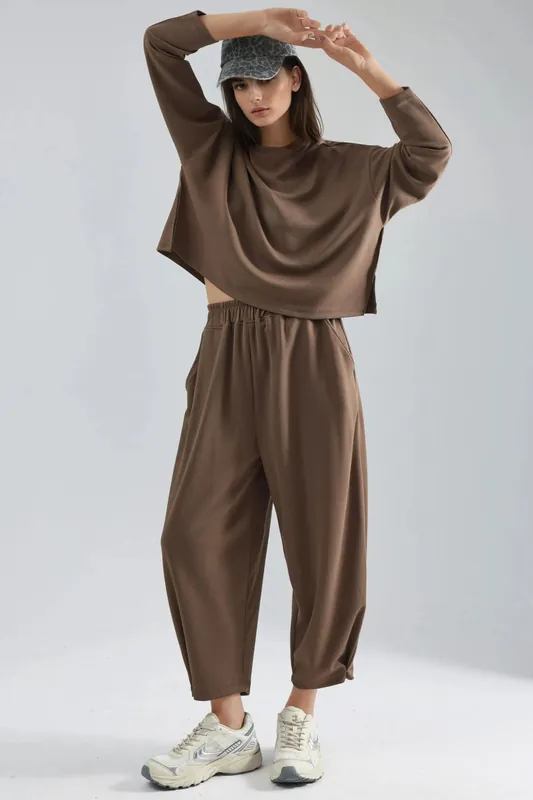 Modal Touch Blouse & Salwar Pants Co-ord Set