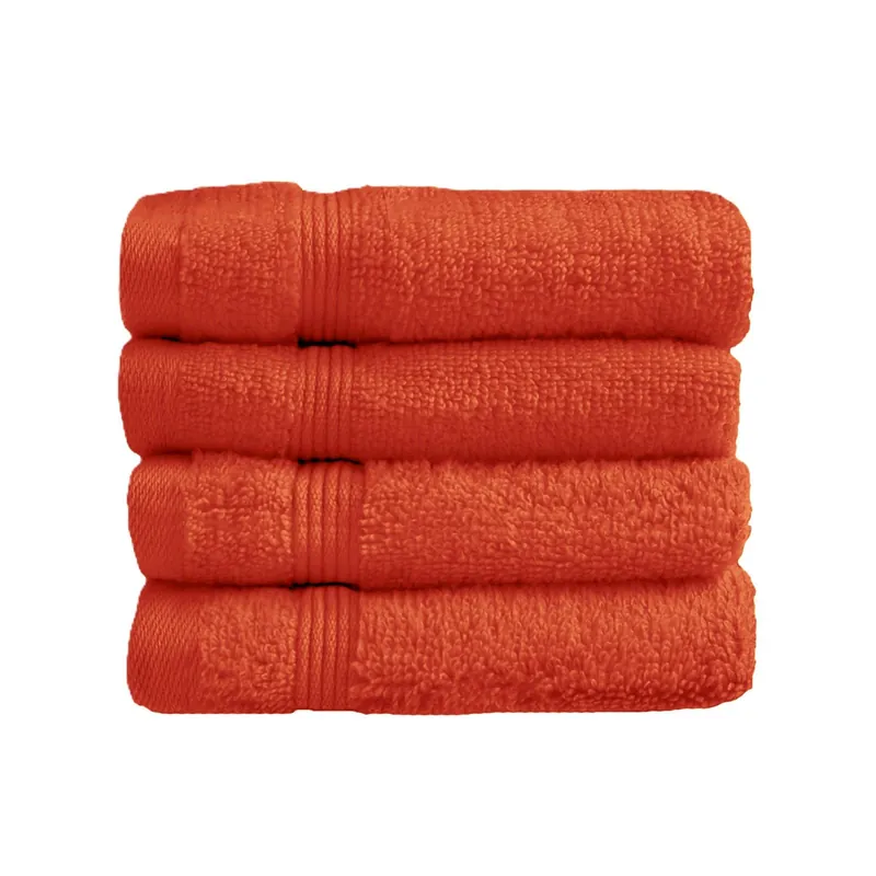 Luxury Zero Twist Egyptian Cotton Face Cloths - Pack of 4